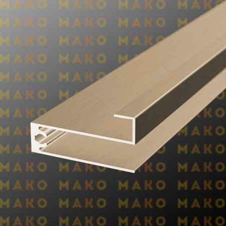 Профиль горизонтальный нижний MS225 Золото браш (A39)